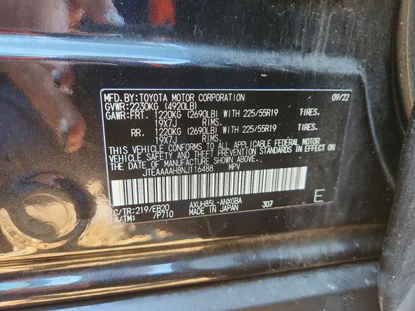 2022 TOYOTA VENZA