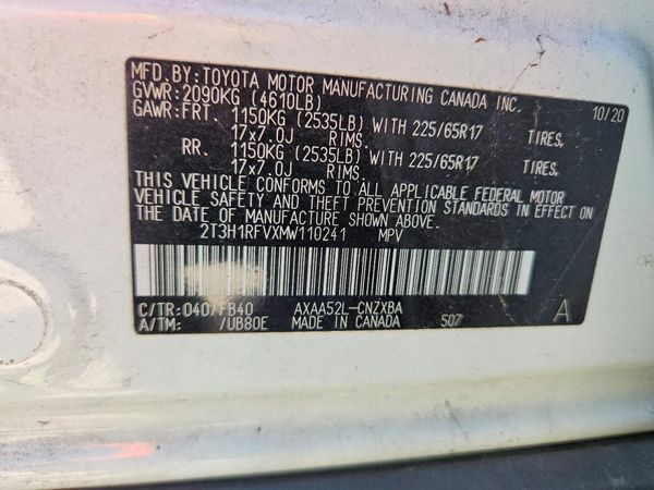 2021 TOYOTA RAV4