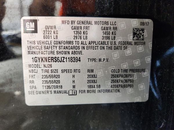 2018 CADILLAC XT5