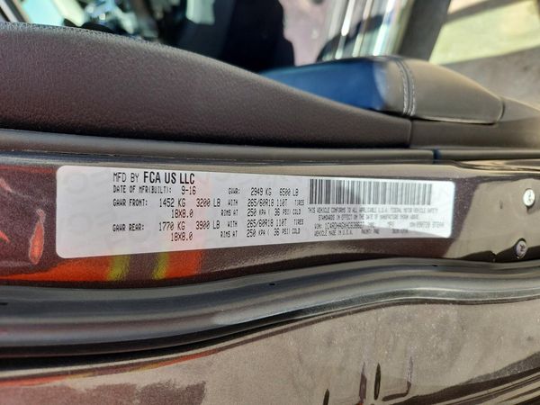 2017 DODGE DURANGO SXT — VINS