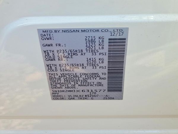 2018 NISSAN PATHFINDER