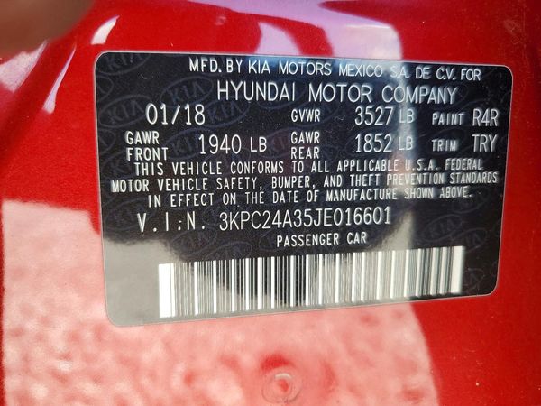 2018 HYUNDAI ACCENT