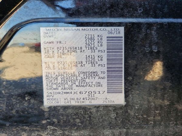 2018 NISSAN PATHFINDER