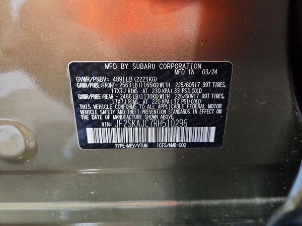 2024 SUBARU FORESTER Wilderness