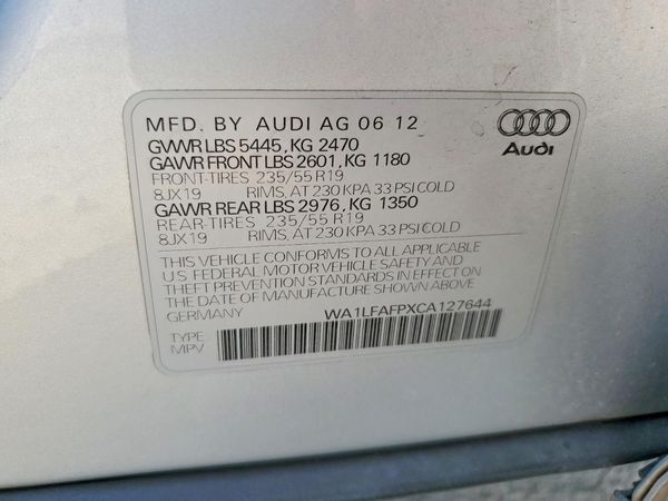 2012 AUDI Q5 Premium Plus