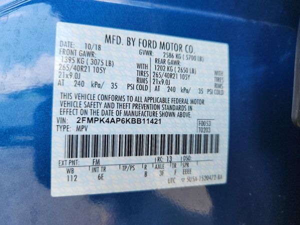 2019 FORD EDGE ST