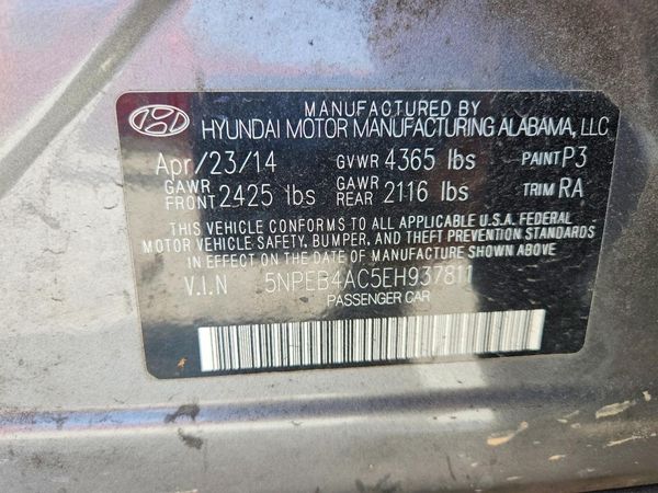 2014 HYUNDAI SONATA