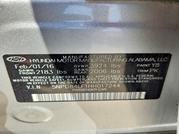 2017 HYUNDAI ELANTRA
