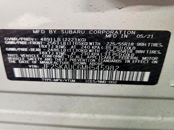 2021 SUBARU FORESTER Limited