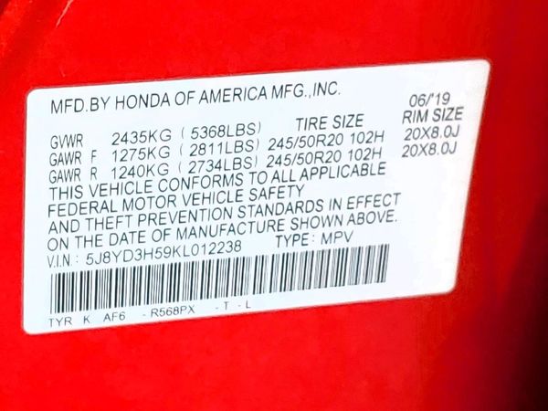 2019 ACURA MDX TECH 7P