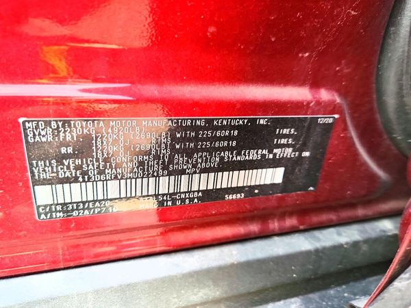 2021 TOYOTA RAV4 Limited HV