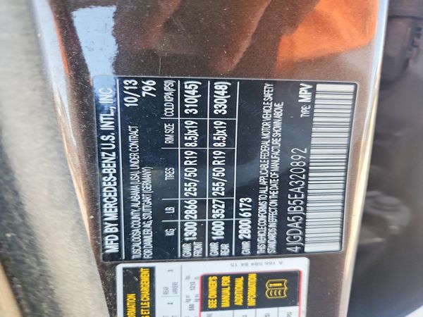 2014 MERCEDES-BENZ ML ML350