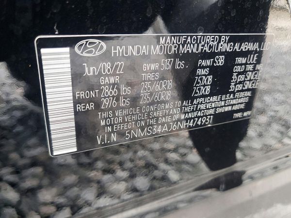 2022 HYUNDAI SANTA FE