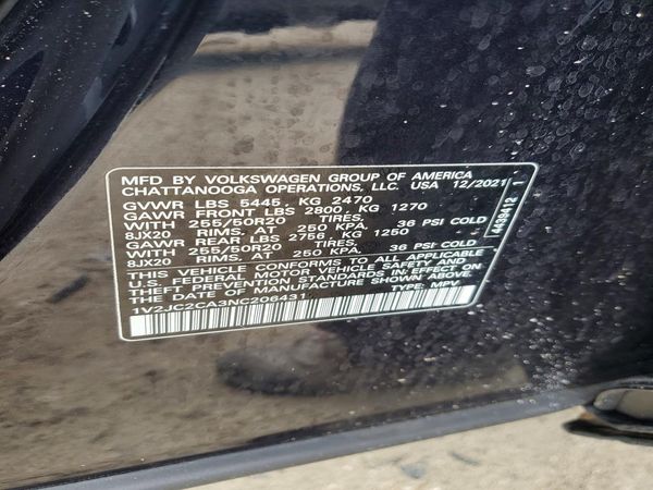 2022 VOLKSWAGEN ATLAS CROSS SPORT