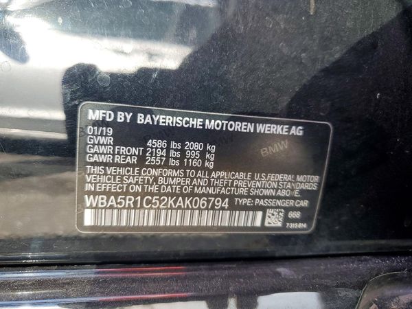 2019 BMW 330I