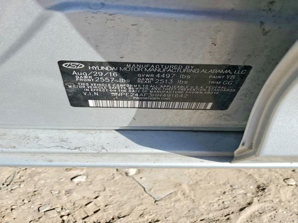 2017 HYUNDAI SONATA SE, Eco