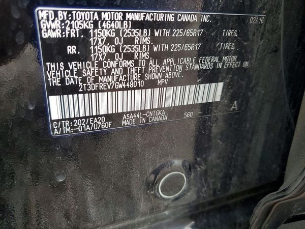 2016 TOYOTA RAV4 Limited (G Grade)