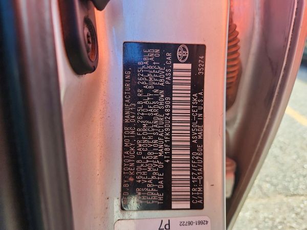 2013 TOYOTA CAMRY