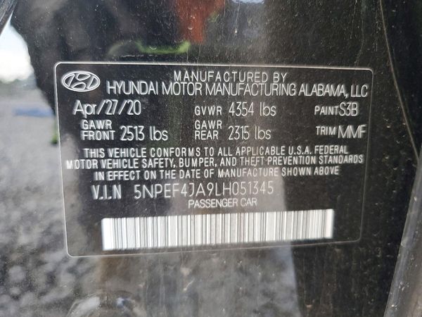 2020 HYUNDAI SONATA