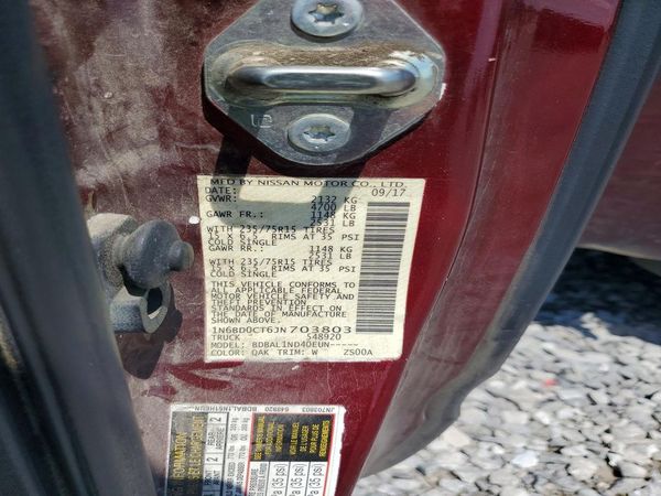 2018 NISSAN FRONTIER