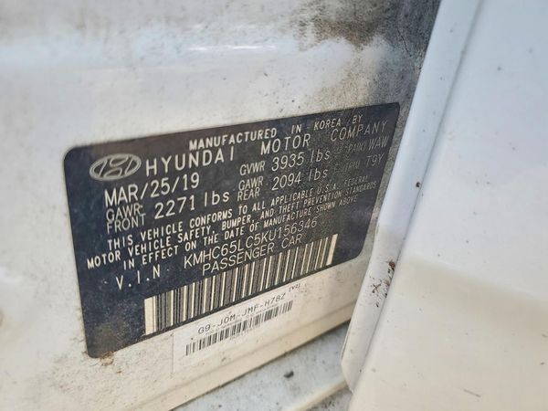 2019 HYUNDAI IONIQ