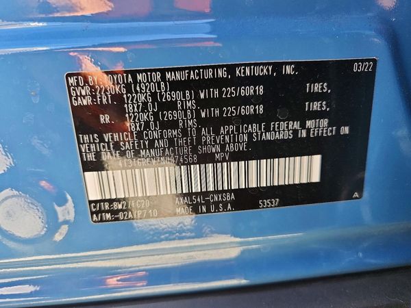2022 TOYOTA RAV4 SE