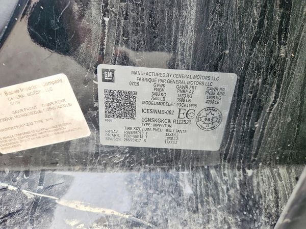 2020 CHEVROLET SUBURBAN LS — VINS