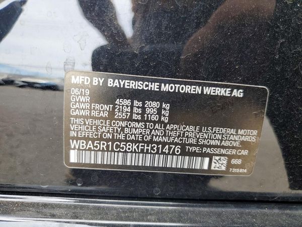 2019 BMW 330I