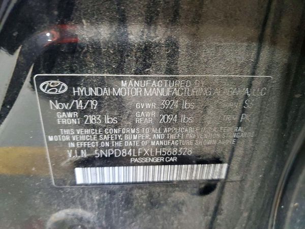 2020 HYUNDAI ELANTRA