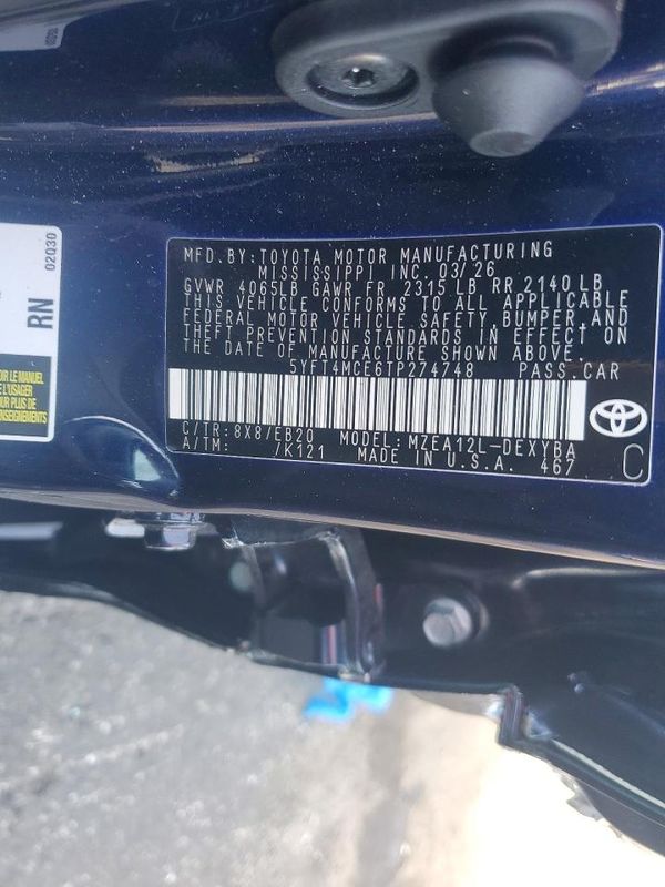 2026 TOYOTA COROLLA