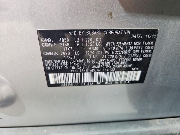 2022 SUBARU OUTBACK Premium