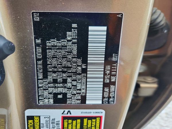 2012 TOYOTA VENZA