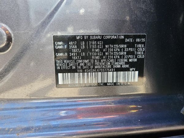 2025 SUBARU CROSSTREK Limited