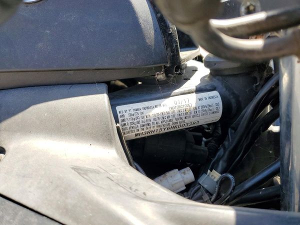 2017 YAMAHA YZF600 — VINS