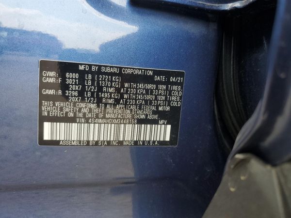 2021 SUBARU ASCENT