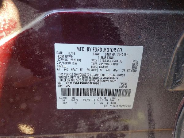 2019 FORD EDGE