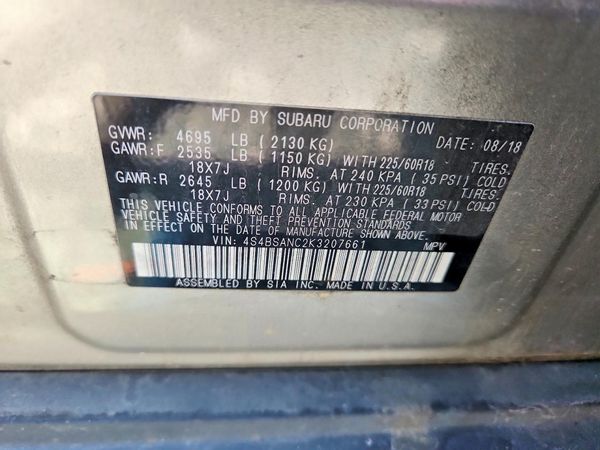 2019 SUBARU OUTBACK