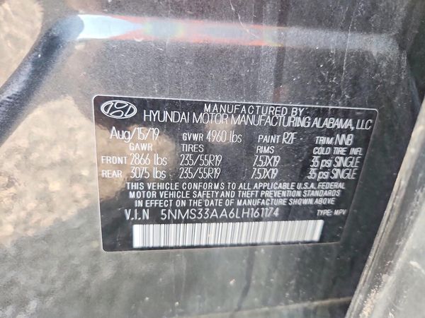 2020 HYUNDAI SANTA FE