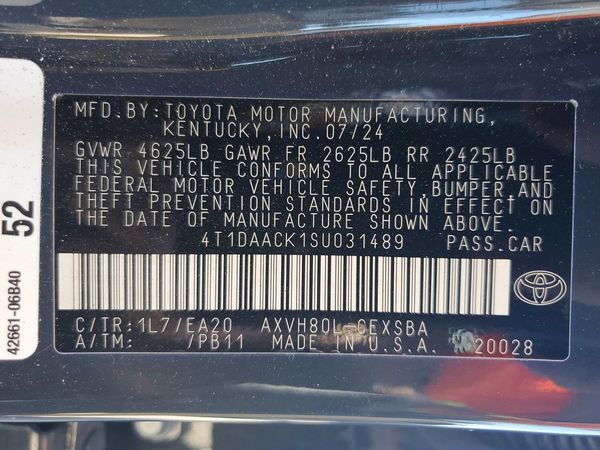 2025 TOYOTA CAMRY