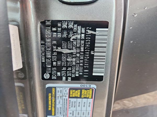 2017 KIA SORENTO L, LX