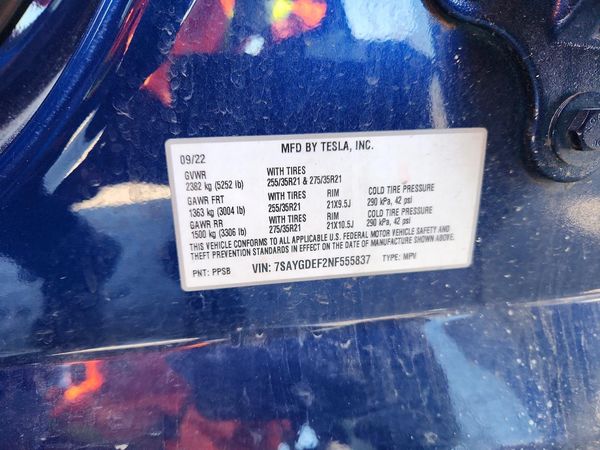 2022 TESLA MODEL Y