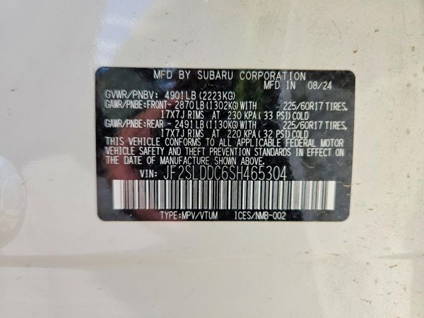 2025 SUBARU FORESTER Premium — VINS