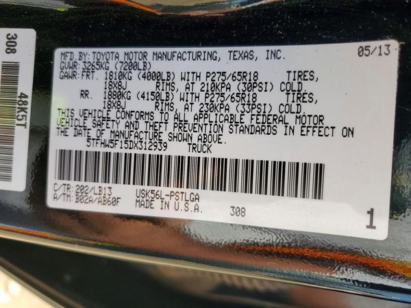 2013 TOYOTA TUNDRA Limited