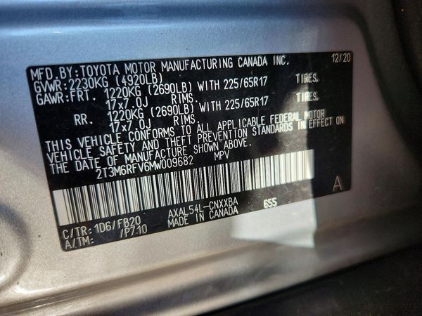 2021 TOYOTA RAV4 LE HV