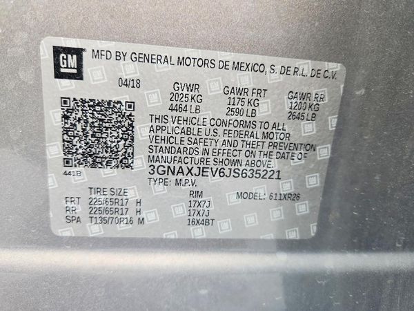 2018 CHEVROLET EQUINOX