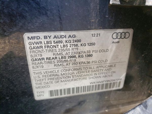 2022 AUDI Q5 S Line quattro Premium