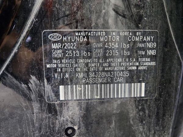 2022 HYUNDAI SONATA Limited