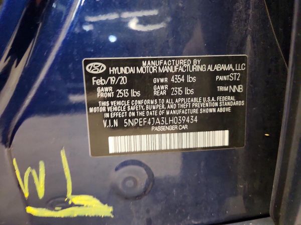 2020 HYUNDAI SONATA