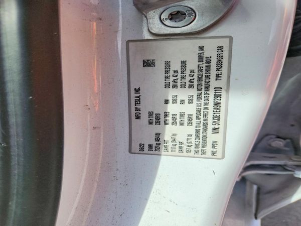 2022 TESLA MODEL 3