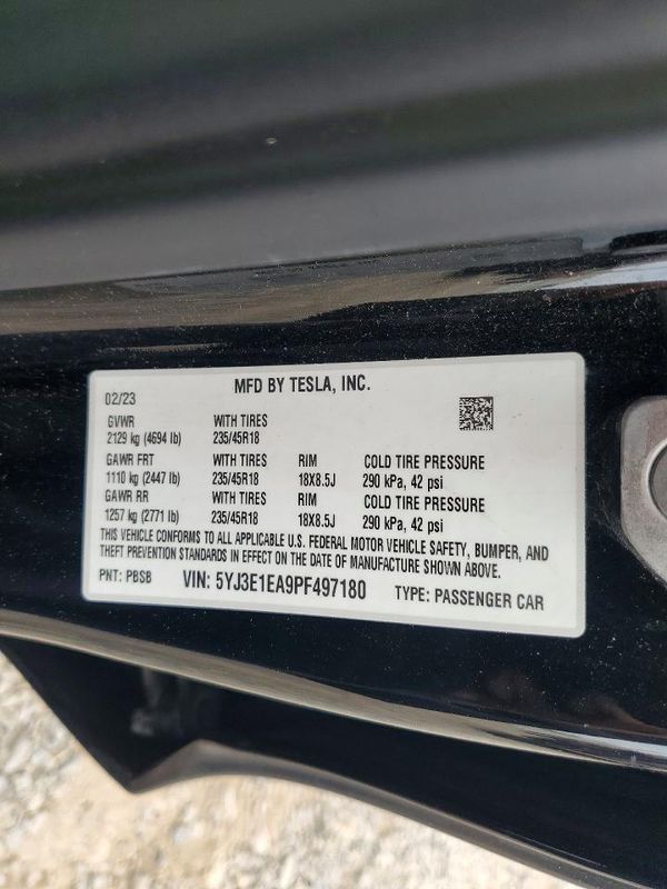 2023 TESLA MODEL 3